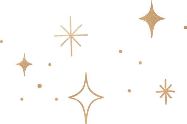 Gold Stars Illustration